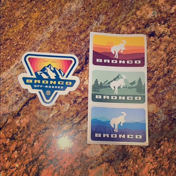 Set of two Bronco Stickers - Picture 1 of 4